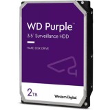 HDD 2TB Western Digital Purple SATA3 3.5" 256MB cache PTR SUPRAVEGHERE VIDEO, SURVEILLANCE